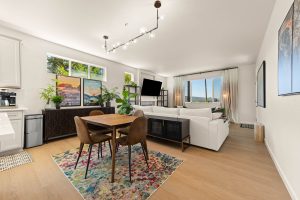 Open-concept living space inside the three-bedroom Lacey home.