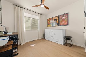 Third bedroom offering flexible space for sleeping, guests or a home office.